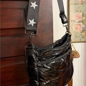 Black Star-Embellished Women's Bag